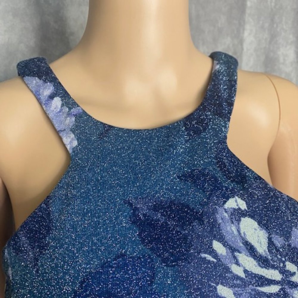 City Studio Dress Floral Junior Skater Lurex - Picture 4 of 6